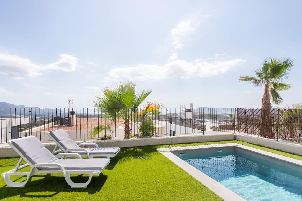 Casa Con Piscina Privada Polop Villa Exteriör bild